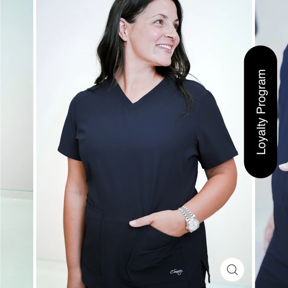 C. Saucy Scrub Top, size 3XL - Picture 2 of 6